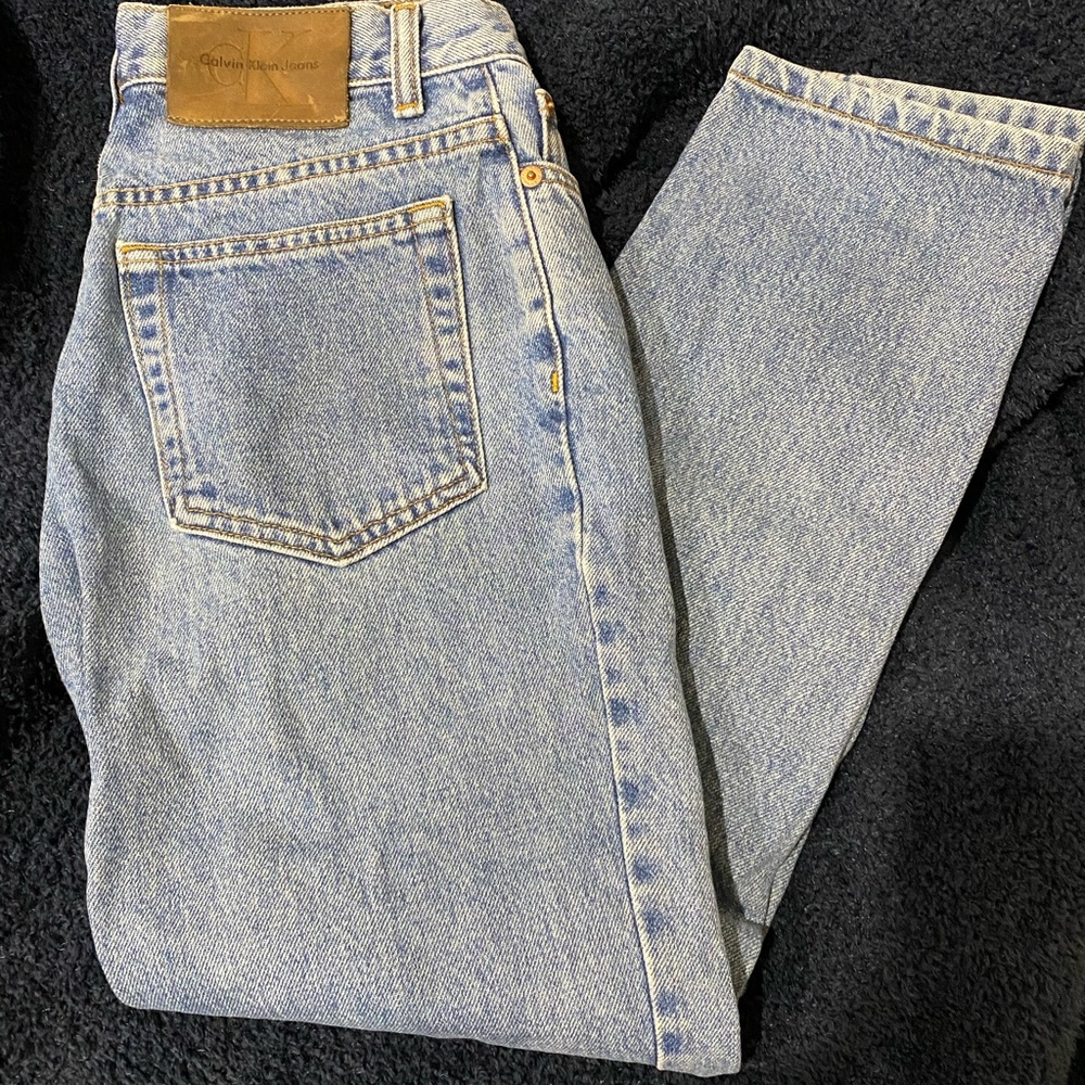 Calvin Klein high rise mom jeans